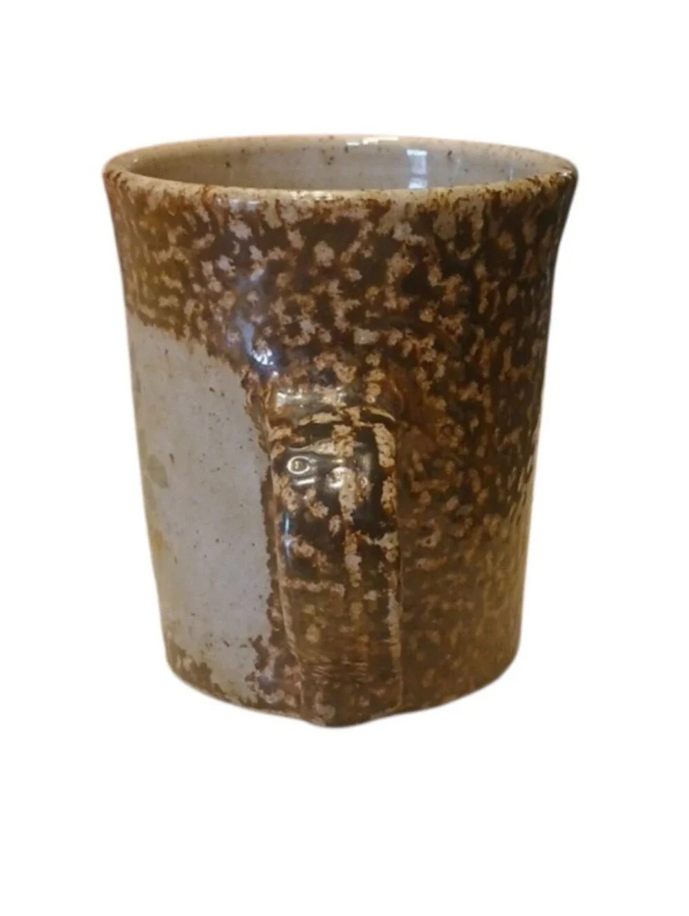 Stoneware Hand-Thrown | Rustic Salt Works Mug From Maine